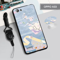 สำหรับ OPPO A33/NEO 7/A35 2015/F1/F1f/F1w/F1fw/A37/NEO 9/กระจก5/R1201/A52/A92ซิลิคอนนุ่มพร้อมแหวนและเชือก