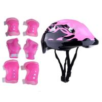 7Pcs Children Skateboard Bicycle Helmet Knee Elbow Wrist Protective Guard Pad for Skateboard Roller Ice Sports Protective Gear Supports Braces