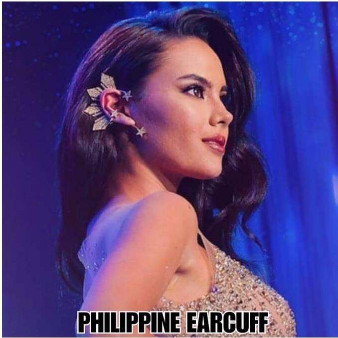 Catriona Gray Miss Universe Shine Stone Ear Cuff Inspired Philippine