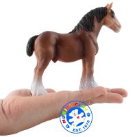 Munich Play - โมเดลสัตว์ Horse ม้า Clydesdale น้ำตาล ขนาด 14.00 CM (จากหาดใหญ่)