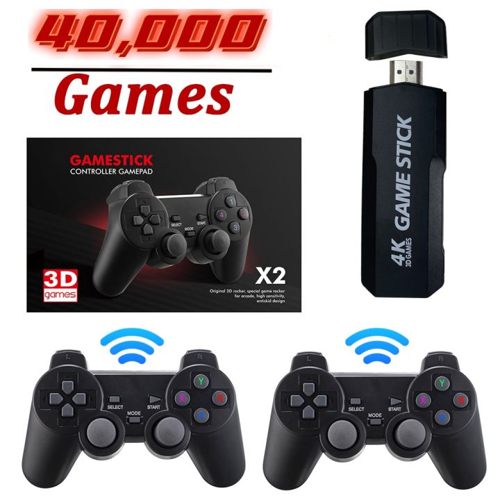 ✓ Portable Video Game Console GD10 Plus Wireless Controllers 4K HD TV Retro  Game Console 50 Emulators 40000+ Games For Kid Gifts