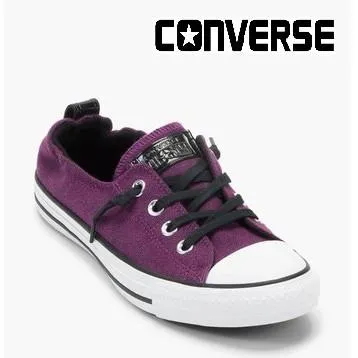 purple women's converse