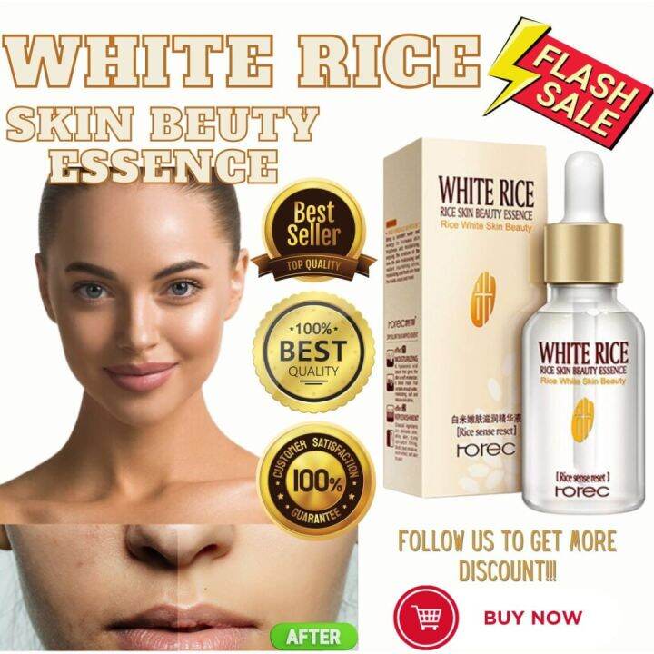 White Rice Serum Original Whitening Face Moisturizing Cream Anti ...