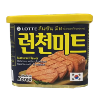 Lotte Luncheon Meat ลอตเต้ ลันชัน มีท เนื้อหมูและไก่บดปรุงรส 340 กรัม