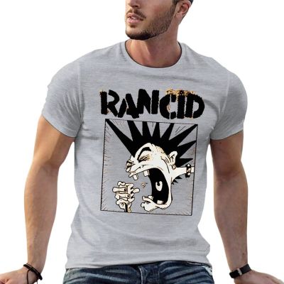 Rancid - Screaming Mohawk Oversize Tshirt สำหรับผู้ชายเสื้อผ้าแขนสั้น Streetwear ขนาดใหญ่ Tops Tee