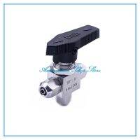 Fast twist Needle Valve 4 6 8 10 12 OD PU Tube 3-way SS 304 Stainless Steel Ball Valve