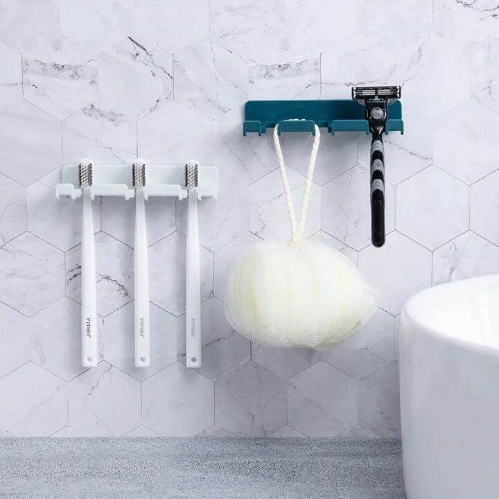 paste-type-punch-free-plug-hook-toothbrushrack-mobile-phone-charging-bracket-bathroom-toilet-strong-sticky-hook-bathroom-counter-storage