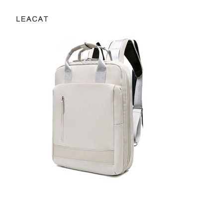 Leacat กระเป๋าเป้สะพายหลัง กระเป๋านักเรียน ความจุสูง USB 15.6 นิ้ว ใส่แล็ปท็อปได้ สําหรับวัยรุ่น ผู้หญิง