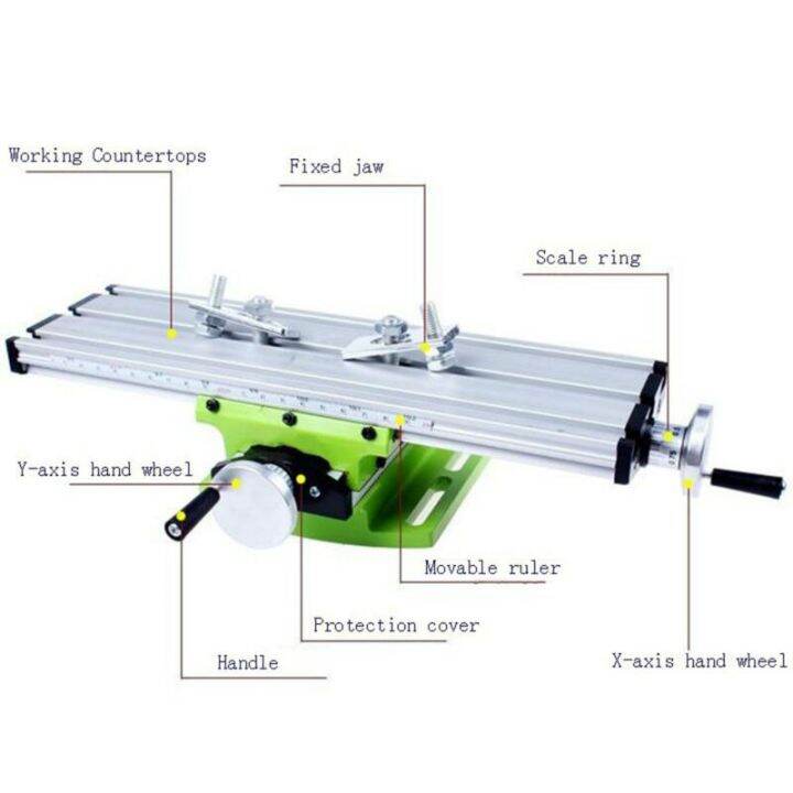 มัลติฟังก์ชั่-mini-คีมคีบตั้งโต๊ะเครื่องเจาะตั้งโต๊ะเครื่องมิลลิ่งโต๊ะทำงาน-x-y-ปรับแกนโต๊ะประสานงาน
