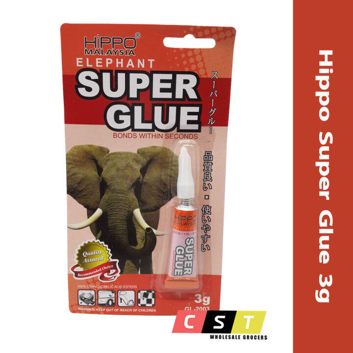 Hippo Elephant Super Glue 3g Lazada