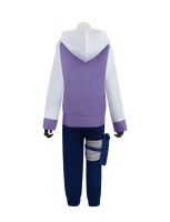 Anime Hyuga Hinata Cosplay Costumes Halloween Party Generation Purple Jacket Pants Outfit With Wig
