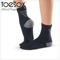 ToeSox โทซอคส์ ถุงเท้ากีฬาแยกนิ้ว เนื้อหนานุ่ม ข้อสูง รุ่น Medium Weight Crew