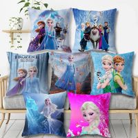 Disney Frozen Elsa Anna Princess Girls Decorative/nap Pillow Cases Cushion Cover on Bed Sofa Children Birthday Gift 40x40cm