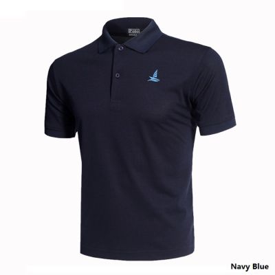 Sailing Mens Embroidery Polo Shirt Quick Dry Sports T-Shirt Golf Shirts