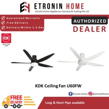 [Bulky][Free Installation*] KDK 150cm (60") Ceiling Fan U60FW