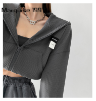 Marquise1997 เสื้อฮู้ด เสื้อแขนยาวอบอุ่น หลวมและสบาย สไตล์ คลาสสิค ทันสมัย ทันสมัย WWY23912C8 38Z230918