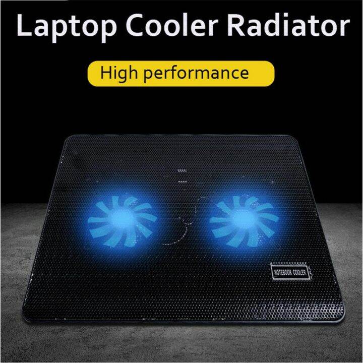 V2 Portable Notebook Laptop Fan Cooling Pad dual fan laptop cooling pad