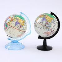 Mini 360 Rotating Earth World Ocean Map Ball Antique Desktop Geography Learning Education Home School Decoration Retro Globe