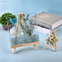 ❅✿✎ Natural Wood Mini Easel Frame Tripod Resin Mold Craft Display Stand Children Painting Craft for Drawing Board Home Decoration