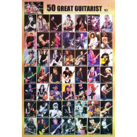 โปสเตอร์ รวม นัก กีต้าร์ 50 GREAT GUITARIST V.2 วง ดนตรี รูป ภาพ ติดผนัง สวยๆ poster 34.5x23.5นิ้ว(88x60ซม.โดยประมาณ)