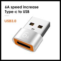 6A ชนิด C ตัวเมียเพื่อ USB อะแดปเตอร์ OTG ตัวผู้อะแดปเตอร์เชื่อมต่อสายแปลงสัญญาณ USB-C อะแดปเตอร์โทรศัพท์มือถืออะแดปเตอร์แปลง