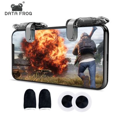 DATA FROG R1L1 Shooter Trigger Fire Button For PUBG IPhone Touch Screen Joypad Finger Sleeve Thumb Joystick For Moible Phone