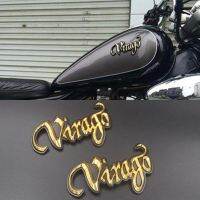 2X Motorcycle 3D Fuel Gas Tank Golden Sticker Badge Emblem Decal For Yamaha Virago XV125 250 VX250 400 VX400 535 700