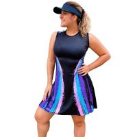 Women Sports Tennis Dress Summer Sleeveless Sport Dress With Shorts Suit Outdoor Badmintain Fitness Elasticity Golf Tennis Dress