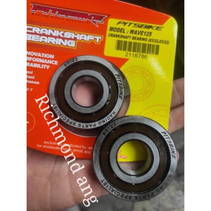 Pitsbike racing crankshaft crank side main bearing hi speed friction