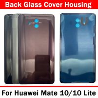 New For Huawei Mate 10 / Mate 10 Pro Battery Back Cover 3D Glass Panel Mate10 Lite Rear Door Battery Housing Case Adhesive