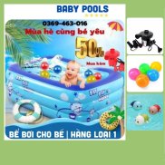 Bể Bơi Cho Bé Hồ Bơi Phao 1M2 2 Tầng Hàng Loại 1 Tặng Kèm Bộ Vá Phao