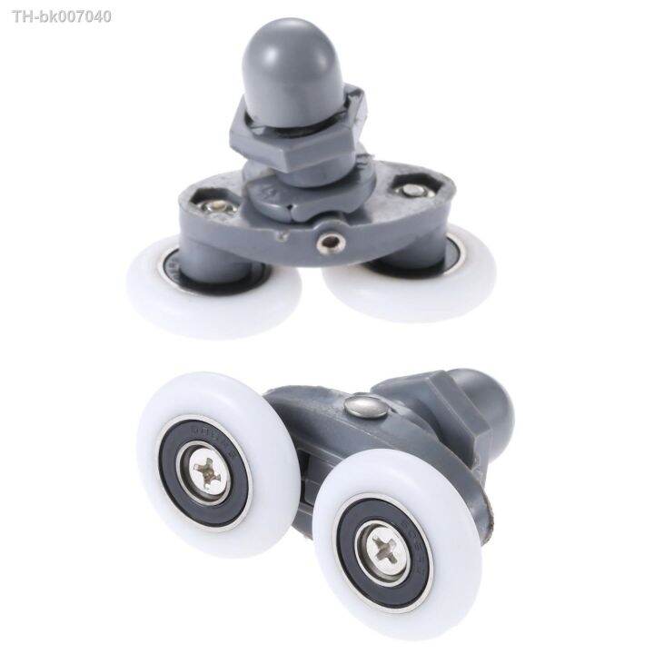 DRELD Twin Sliding Shower Door Rollers Runners Pulleys Wheels Bathroom
