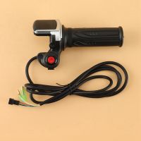 2X 48V Electric Bicycle Scooter Speed Throttle Grip LCD Display with Switch EBike Twist Throttle Accelerator Handlebar