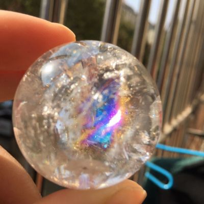 Natural High Quality Rainbow White Crystal Ball Gifts Home Decor Fengshui Decoration Advanced Natural Quartz Crystal Ball Gift
