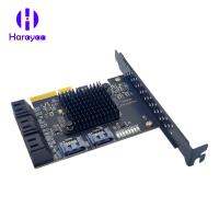 Harayaa PCIe SATA Card PCB สำหรับโซลิดสเตทไดรฟ์สนับสนุนอินเทอร์เฟซ SATA ฮาร์ดไดรฟ์