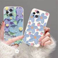 เคสสำหรับ OPPO A38 4G A78 A15 A12 A57 A15s A5s A3s A5 A9 A16 F11 A7 A74 A32 A54 F9 A96 Pro A53 A16K A93 A95 A94 A31 Reno 3 4 5 7 7Z 6โปร Ins ดอกไม้ภาพวาดสีน้ำมันหลากสีสตรอเบอร์รี่เคสครอบปกป้องโทรศัพท์ที่สวยงาม