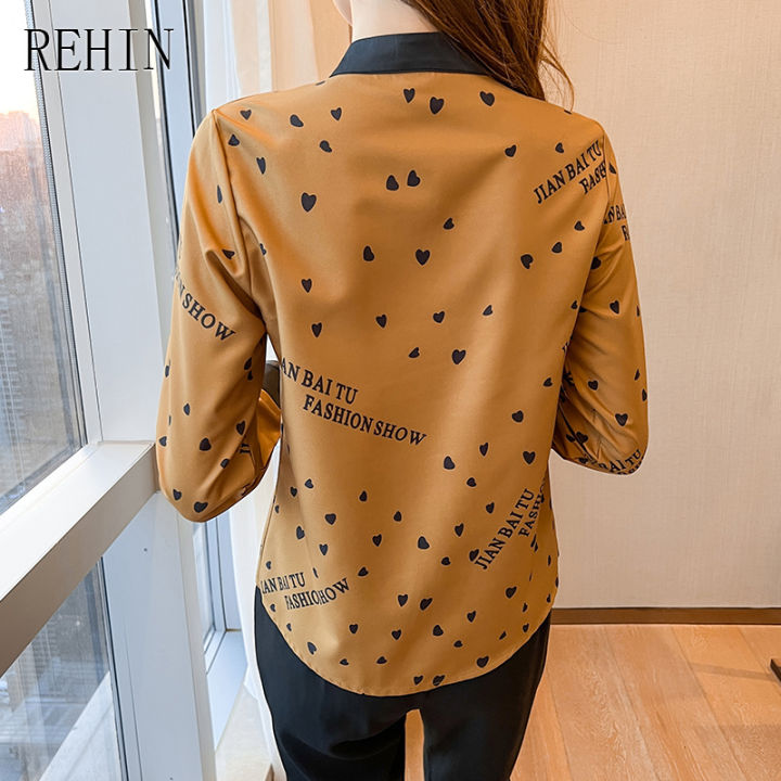 rehin-ผู้หญิงฤดูใบไม้ร่วงใหม่ออกแบบ-high-end-หนาซาตินแขนยาวเสื้อพิมพ์ผ้าไหมหม่อน-elegant-เสื้อ