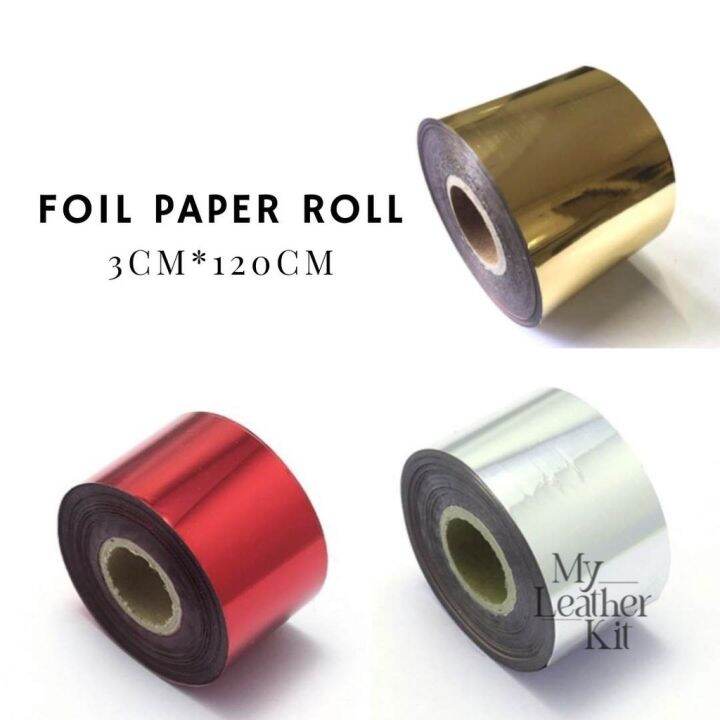 Gold Foil Hot Stamping Paper Roll Heat Transfer Lazada