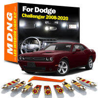 MDNG Canbus ยานพาหนะหลอดไฟ LED ภายในแผนที่โดมลำต้นประตูชุดไฟสำหรับ Dodge Challenger 2008-2020อุปกรณ์แสงสว่างในรถยนต์