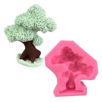 3D Small Tree Bonsai Shape Silicone Cake Decoration Tool DIY Resin Clay Chocolate Dessert Decoration Mold Bread Cake  Cookie Accessories