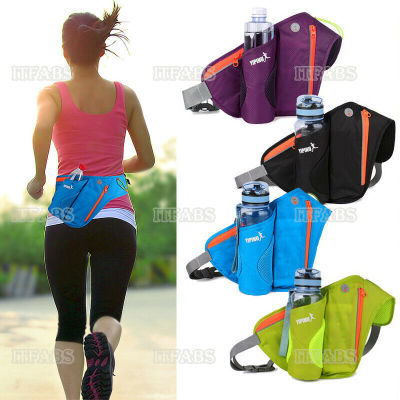4 Colors Women Men Running Belt Bags Jogging Cycling Waist Pack Sports Runner Bag Water Bottle Holder Running Belt