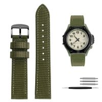 Waterproof canvas watchband for Casio Forester classic retro forest Mens FT-500WC-3B / 5B nylon strap 19mm wristband bracelets