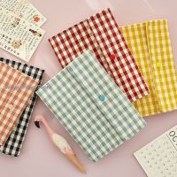 Cute Fabric Notebook Schedule Journal Diary Loose-Leaf A5 A6 Binder 6 Rings Clear Grid Paper Notebook Case School Stationery