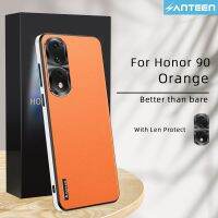 Anteen เคสหนังสุดหรูธุรกิจสำหรับ Honor 90 Pro ปลอกแสงดาวรุ่นเลนส์รวมทุกอย่างฝาครอบเนื้อนิ่มกันกระแทก PU