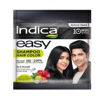 Indica Easy Mini Shampoo Hair Color, 25 ml dark brown Indica