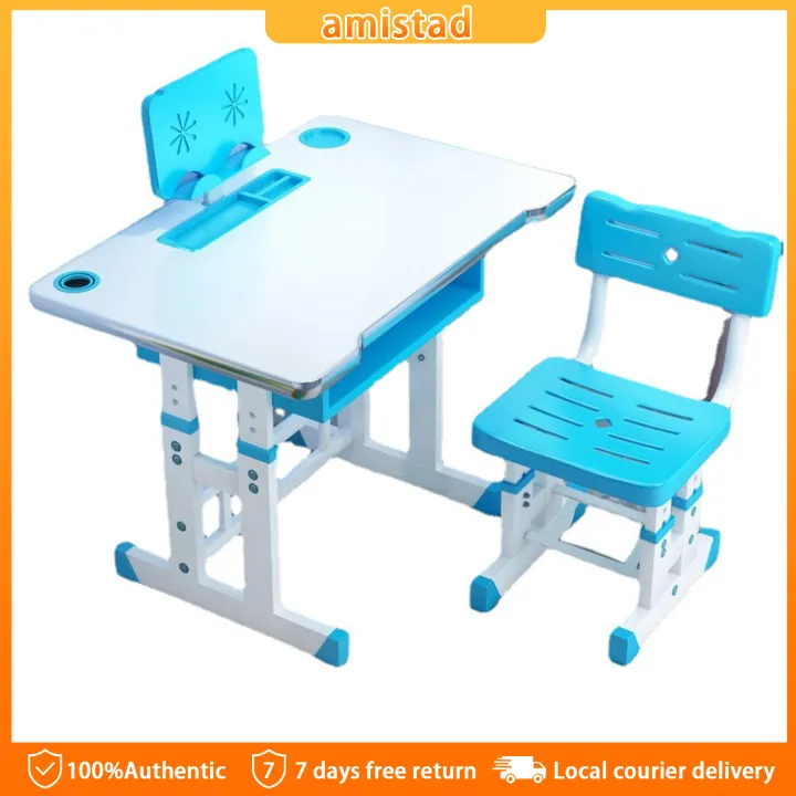 Children's desk and chair set height adjustable children's school study