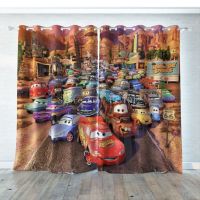 2021 Birthday Gift Blackout Curtain Lightning McQueen Car 3D Printed Custom Window Drapes for Bedroom Living Room Home Decor