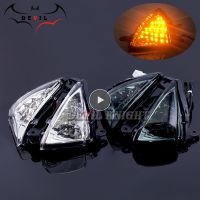 ♟✖✷ Front LED Turn Signal Indicator For KAWASAKI ZX6R ZX10R Z750 Z1000 NINJA 650R ER6N ER6F Motorcycle Accessories Light Blinker