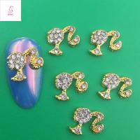 SHINY GIRL 5Pcs/set เสน่ห์ศิลปะเล็บ ตุ๊กตาบาร์บี้ตกแต่งเล็บ เครื่องประดับเล็บ DIY อุปกรณ์ทำเล็บ อุปกรณ์เสริมเล็บบาร์บี้ คาวาอิ วัสดุตกแต่งเล็บ ร้านทำเล็บ