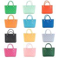 Waterproof EVA Beach Tote Bag for Women Rubber Washable and Durable Open Handbag for Boat Pool Sports Gym